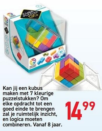 Promoties Kan jij een kubus maken met 7 kleurige puzzelstukken? - Smart Games - Geldig van 08/10/2019 tot 11/11/2019 bij Tuf Tuf