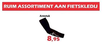 Promoties Ruim assortiment aan fietskledij armstuk - Huismerk - Itek - Geldig van 18/10/2019 tot 12/11/2019 bij Itek