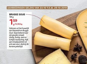 Promoties Brugge goud - Huismerk - Alvo - Geldig van 23/10/2019 tot 29/10/2019 bij Alvo