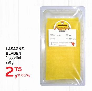 Promoties Lasagnebladen poggiolini - Poggiolini  - Geldig van 23/10/2019 tot 05/11/2019 bij Alvo