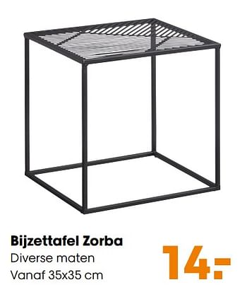 Promotions Bijzettafel zorba - Produit maison - Kwantum - Valide de 28/10/2019 à 03/11/2019 chez Kwantum