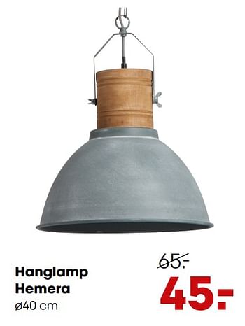 Promoties Hanglamp hemera - Huismerk - Kwantum - Geldig van 28/10/2019 tot 03/11/2019 bij Kwantum