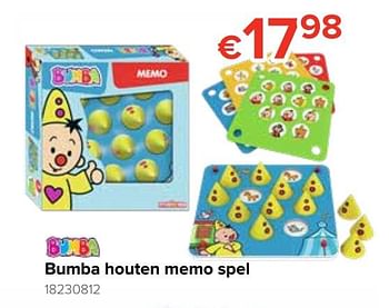 Promoties Bumba houten memo spel - Studio 100 - Geldig van 21/10/2019 tot 06/12/2019 bij Euro Shop
