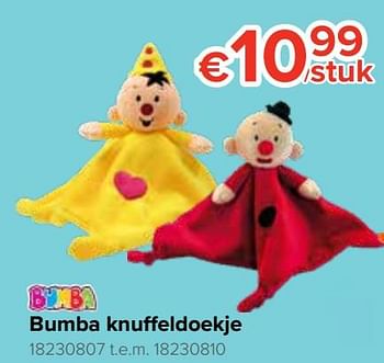 Promoties Bumba knuffeldoekje - Studio 100 - Geldig van 21/10/2019 tot 06/12/2019 bij Euro Shop