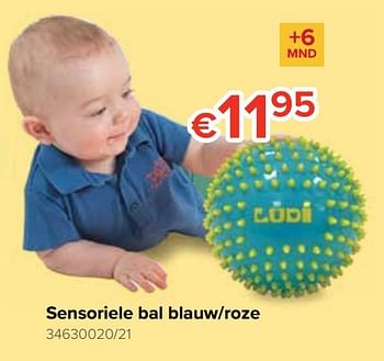 Promoties Sensoriele bal blauw-roze - Ludi - Geldig van 21/10/2019 tot 06/12/2019 bij Euro Shop