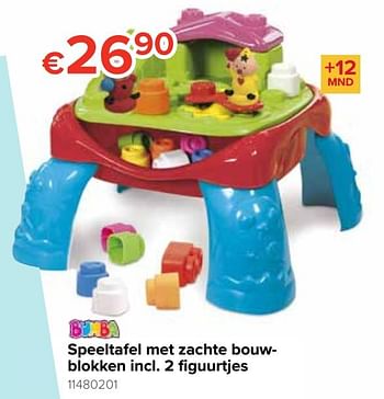 Promoties Speeltafel met zachte bouwblokken incl. 2 figuurtjes - Studio 100 - Geldig van 21/10/2019 tot 06/12/2019 bij Euro Shop