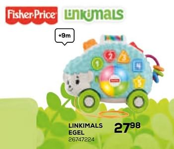 Promoties Linkimals egel - Fisher-Price - Geldig van 17/10/2019 tot 12/12/2019 bij Supra Bazar