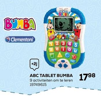 Promoties Abc tablet bumba - Clementoni - Geldig van 17/10/2019 tot 12/12/2019 bij Supra Bazar