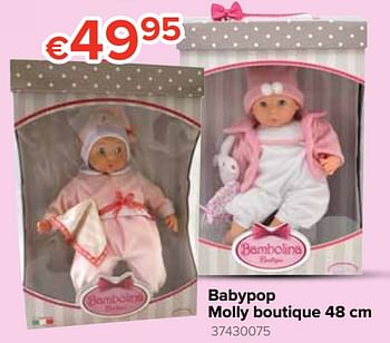 Promoties Babypop molly boutique - Bambolina - Geldig van 21/10/2019 tot 06/12/2019 bij Euro Shop