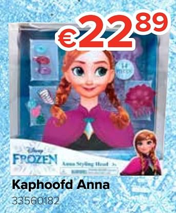 Promoties Kaphoofd anna - Disney  Frozen - Geldig van 21/10/2019 tot 06/12/2019 bij Euro Shop