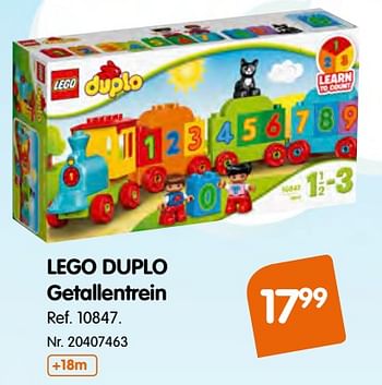 Promoties Lego duplo getallentrein - Lego - Geldig van 09/10/2019 tot 01/12/2019 bij Fun