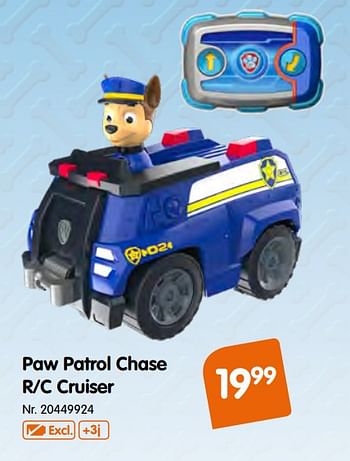 Promoties Paw patrol chase r-c cruiser - PAW  PATROL - Geldig van 09/10/2019 tot 01/12/2019 bij Fun