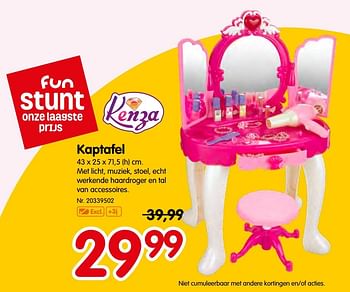 Promoties Kaptafel - Kenza - Geldig van 09/10/2019 tot 01/12/2019 bij Fun