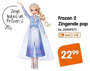 Promoties Frozen 2 zingende pop - Disney  Frozen - Geldig van 09/10/2019 tot 01/12/2019 bij Fun