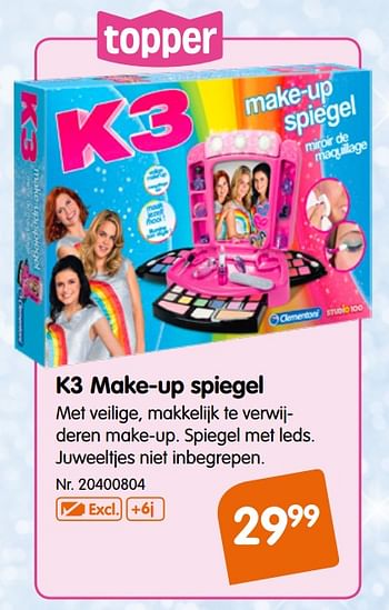 Promoties K3 make-up spiegel - K3 - Geldig van 09/10/2019 tot 01/12/2019 bij Fun