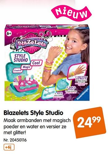 Promoties Blazelets style studio - Ravensburger - Geldig van 09/10/2019 tot 01/12/2019 bij Fun