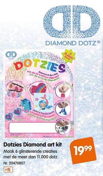 Promoties Dotzies diamond art kit - Diamond Dotz - Geldig van 09/10/2019 tot 01/12/2019 bij Fun