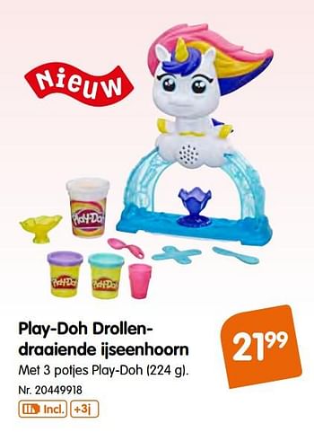 Promoties Play-doh drollendraaiende ijseenhoorn - Play-Doh - Geldig van 09/10/2019 tot 01/12/2019 bij Fun