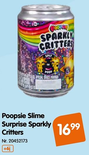Promotions Poopsie slime surprise sparkly critters - Poopsie - Valide de 09/10/2019 à 01/12/2019 chez Fun