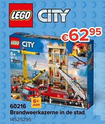Promoties 60216 brandweerkazerne in de stad - Lego - Geldig van 21/10/2019 tot 06/12/2019 bij Euro Shop
