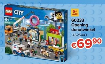 Promoties 60233 opening donutwinkel - Lego - Geldig van 21/10/2019 tot 06/12/2019 bij Euro Shop