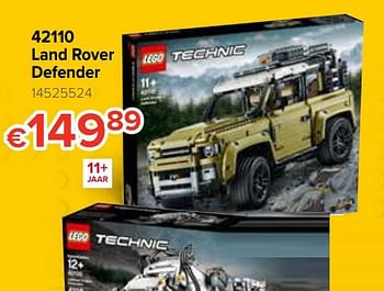 Promoties 42110 land rover defender - Lego - Geldig van 21/10/2019 tot 06/12/2019 bij Euro Shop