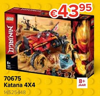 Promoties 70675 katana 4x4 - Lego - Geldig van 21/10/2019 tot 06/12/2019 bij Euro Shop