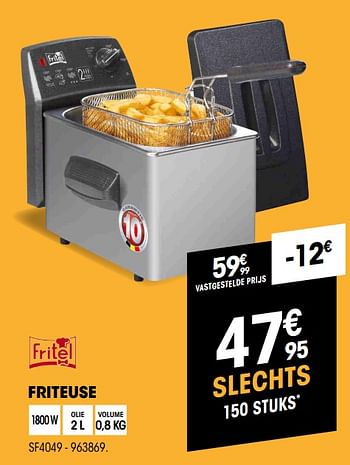 Promoties Fritel friteuse sf4049 - Fritel - Geldig van 24/10/2019 tot 17/11/2019 bij Electro Depot