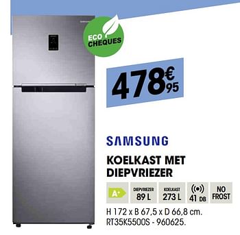 Promoties Samsung koelkast met diepvriezer rt35k5500s - Samsung - Geldig van 24/10/2019 tot 17/11/2019 bij Electro Depot