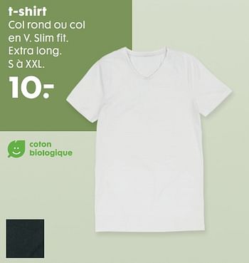 Promotions T-shirt - Produit maison - Hema - Valide de 16/10/2019 à 05/11/2019 chez Hema