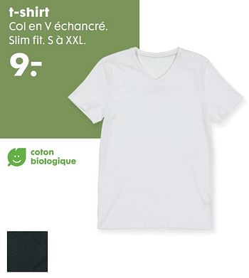 Promotions T-shirt - Produit maison - Hema - Valide de 16/10/2019 à 05/11/2019 chez Hema