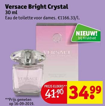 Verdrag volwassen Boost Versace Versace bright crystal eau de toilette voor dames - Promotie bij  Kruidvat
