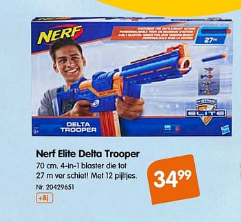 Promoties Nerf elite delta trooper - Nerf - Geldig van 09/10/2019 tot 01/12/2019 bij Fun