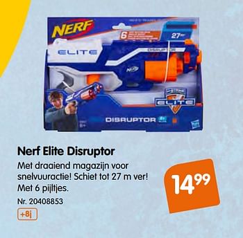 Promoties Nerf elite disruptor - Nerf - Geldig van 09/10/2019 tot 01/12/2019 bij Fun