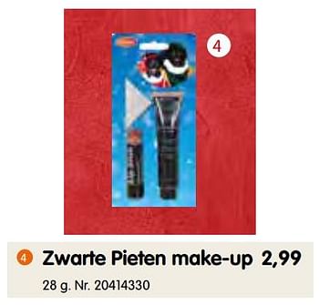 Promoties Zwarte pieten make-up - Goodmark - Geldig van 09/10/2019 tot 01/12/2019 bij Fun