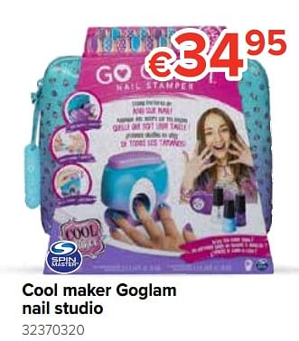 Promoties Cool maker goglam nail studio - Spin Master - Geldig van 21/10/2019 tot 06/12/2019 bij Euro Shop