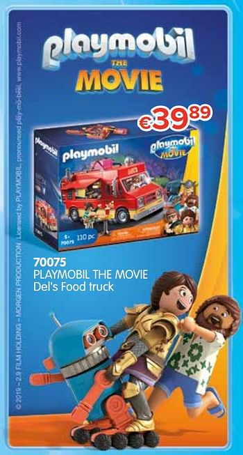 Promotions 70075 playmobil the movie del`s food truck - Playmobil - Valide de 21/10/2019 à 06/12/2019 chez Euro Shop