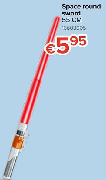 Promoties Space round sword - Huismerk - Euroshop - Geldig van 21/10/2019 tot 06/12/2019 bij Euro Shop