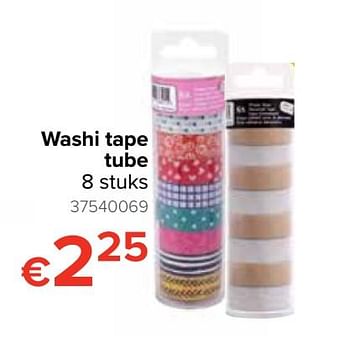 Promoties Washi tape tube - Huismerk - Euroshop - Geldig van 21/10/2019 tot 06/12/2019 bij Euro Shop