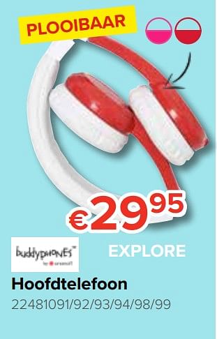 Promoties Hoofdtelefoon - Buddyphones - Geldig van 21/10/2019 tot 06/12/2019 bij Euro Shop