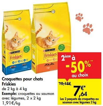 Promotion Carrefour Croquettes Pour Chats Friskies Purina Animaux Accessoires Valide Jusqua 4 Promobutler