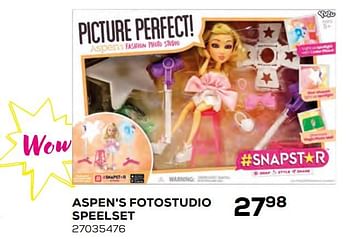 Promoties Aspen`s fotostudio speelset - #snapstar - Geldig van 17/10/2019 tot 12/12/2019 bij Supra Bazar