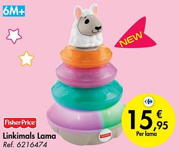 Promoties Linkimals lama - Fisher-Price - Geldig van 23/10/2019 tot 06/12/2019 bij Carrefour