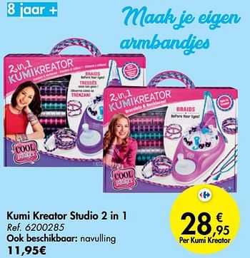 Promoties Kumi kreator studio 2 in 1 - Cool maker - Geldig van 23/10/2019 tot 06/12/2019 bij Carrefour