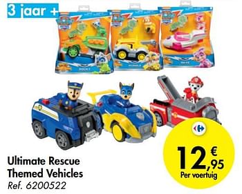 Promoties Ultimate rescue themed vehicles - Huismerk - Carrefour  - Geldig van 23/10/2019 tot 06/12/2019 bij Carrefour