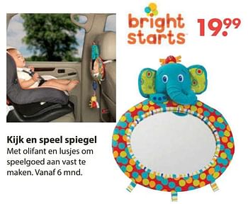 Promoties Kijk en speel spiegel - Bright Starts  - Geldig van 28/10/2019 tot 06/12/2019 bij Europoint