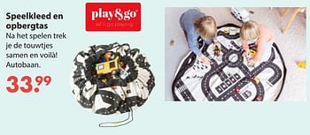 Promoties Speelkleed en opbergtas - Play&Go - Geldig van 28/10/2019 tot 06/12/2019 bij Europoint