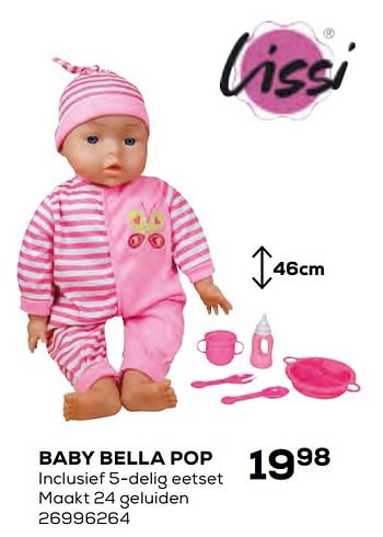 Promoties Baby bella pop - Lissi Dolls - Geldig van 17/10/2019 tot 12/12/2019 bij Supra Bazar