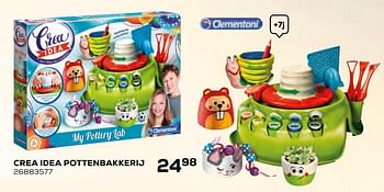 Promoties Crea idea pottenbakkerij - Clementoni - Geldig van 17/10/2019 tot 12/12/2019 bij Supra Bazar