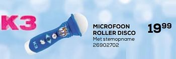 Promoties Microfoon roller disco - K3 - Geldig van 17/10/2019 tot 12/12/2019 bij Supra Bazar